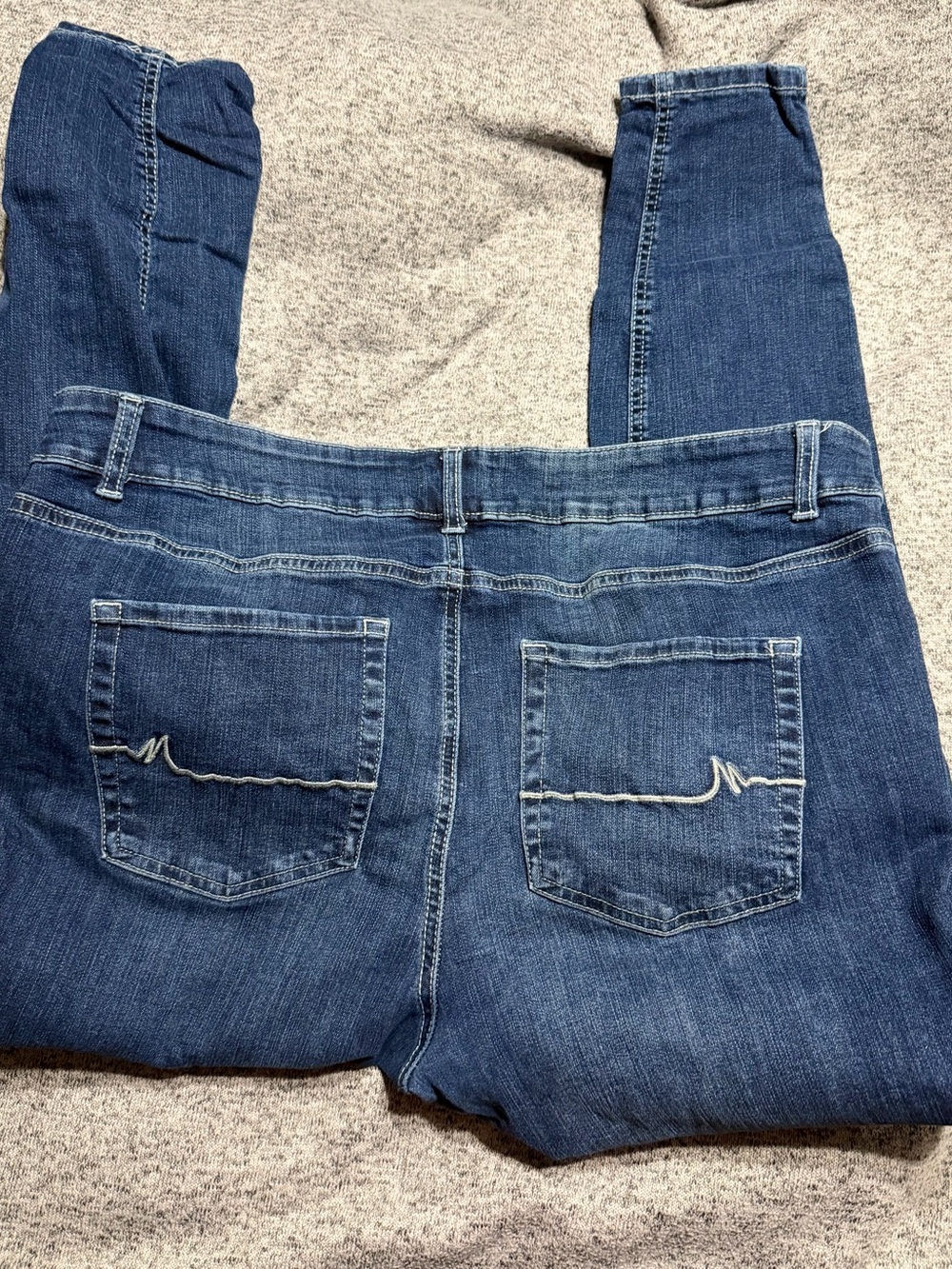 Maurices Dark Blue Skinny Women's Jeans with Back-Pocket Detail